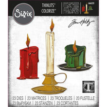 將圖片載入圖庫檢視器 Sizzix - Thinlits Dies By Tim Holtz - 23/Pkg - Candleshop Colorize. Available at Embellish Away located in Bowmanville Ontario Canada.
