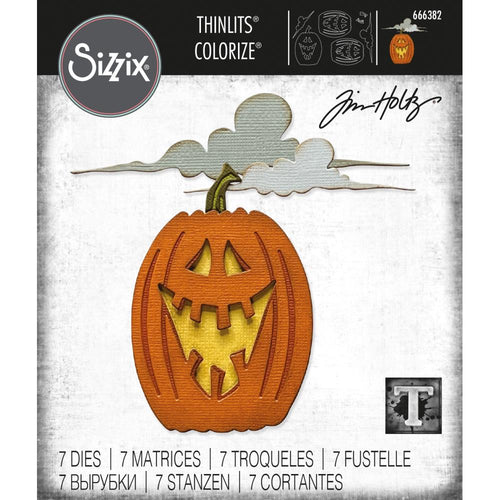 Sizzix - Thinlits Dies By Tim Holtz - 7/Pkg - Edison Colorize. Carve out room for Edison, an exciting new addition to the Colorize family. Designed by Tim Holtz, this fun new character is sure to be a hit throughout the spooky season! Available at Embellish Away located in Bowmanville Ontario Canada.