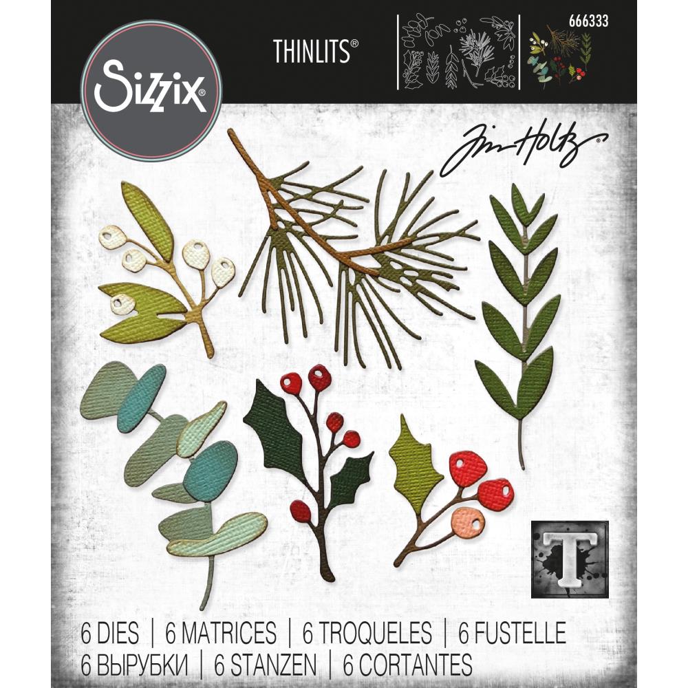 Sizzix - Thinlits Dies By Tim Holtz - 6/Pkg - Festive Gatherings. Available at Embellish Away located in Bowmanville Ontario Canada.