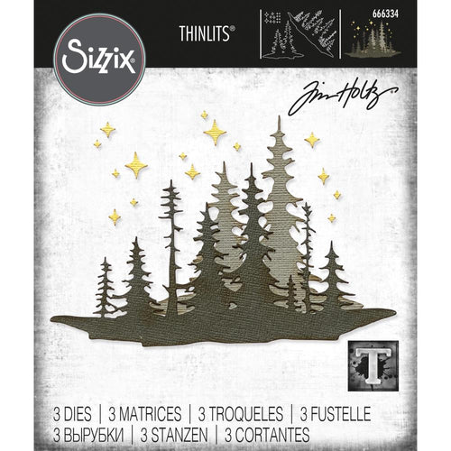Sizzix - Thinlits Dies By Tim Holtz - 3/Pkg - Forest Shadows. Available at Embellish Away located in Bowmanville Ontario Canada.