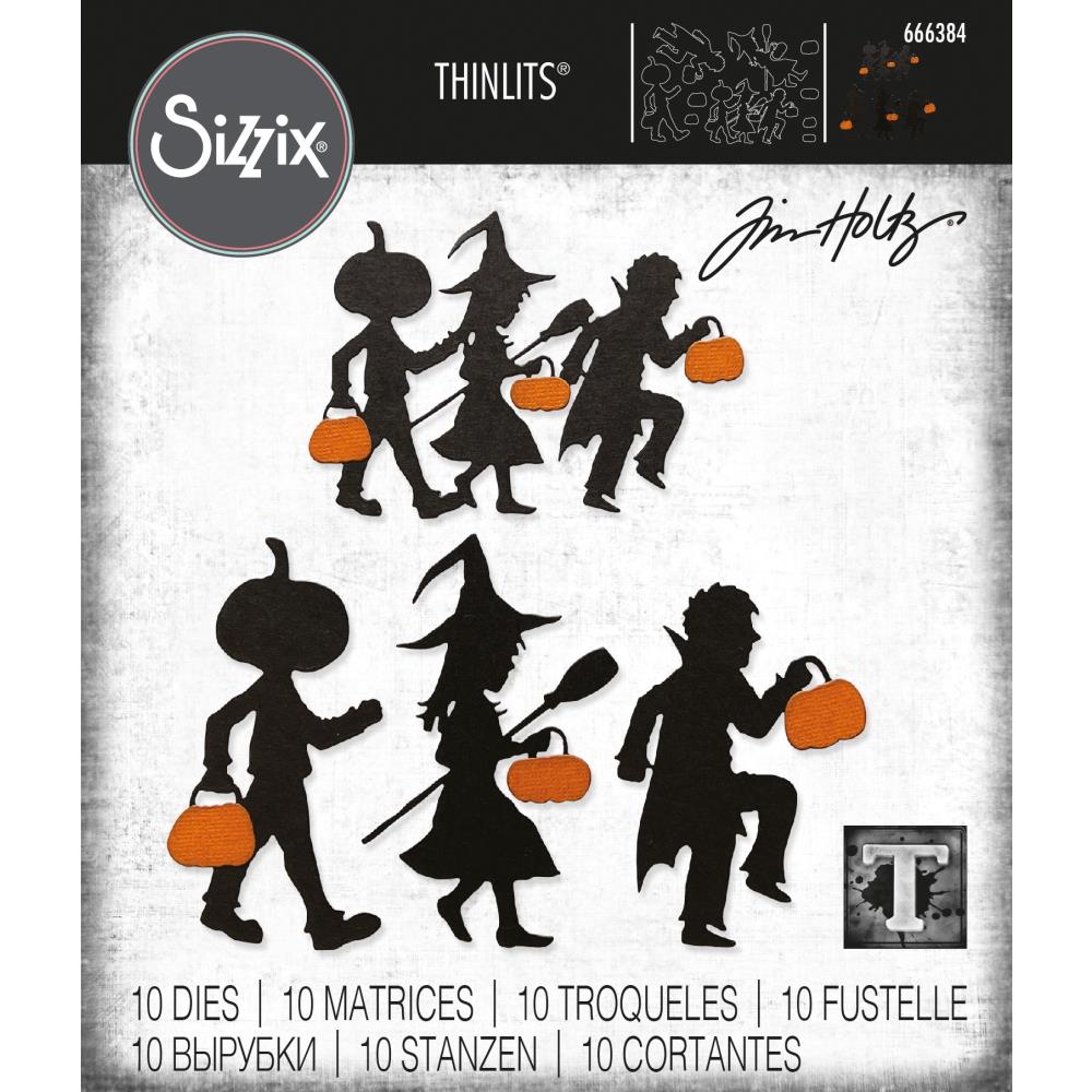 Sizzix - Thinlits Dies By Tim Holtz - 10/Pkg - Halloween Night. Halloween Night by Tim Holtz is the perfect design for the witching hour! Available at Embellish Away located in Bowmanville Ontario Canada.