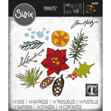 Load image into Gallery viewer, Sizzix - Thinlits Dies By Tim Holtz - 14/Pkg - Modern Festive. Thinlit dies offer a variety of affordable solo options or multi die options. Thinlits are easy to use and are compact and portable. Available at Embellish Away located in Bowmanville Ontario Canada.
