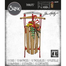 Load image into Gallery viewer, Sizzix - Thinlits Dies By Tim Holtz - 12/Pkg - Sizzix - Thinlits Dies By Tim Holtz - Vintage Sled. Available at Embellish Away located in Bowmanville Ontario Canada.
