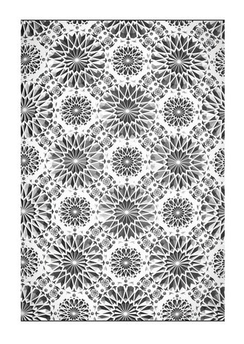 Sizzix - 3D Texture Fades Embossing Folder By Tim Holtz - Large/A5 - Kaleidoscope. Size: 6