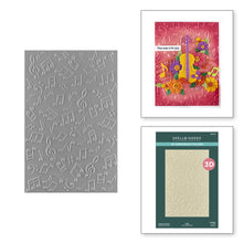 Load image into Gallery viewer, Spellbinders - 3D Embossing Folder - Bibi&#39;s Musical Notes - Musical Notes. Available at Embellish Away in Bowmanville Ontario Canada.
