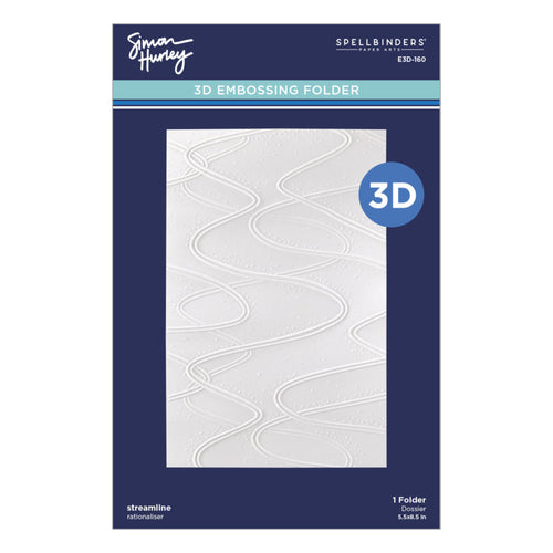 Spellbinders - 3D Embossing Folder - Ski-son's Greetings - Streamline. Available at Embellish Away in Bowmanville Ontario Canada.