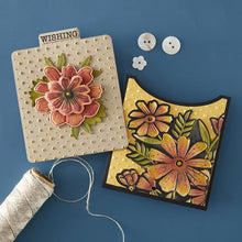 Load image into Gallery viewer, Spellbinders - 3D Embossing Folder - Tabbed Classics - Polka Dot &amp; Posy Duo. Available at Embellish Away in Bowmanville Ontario Canada. Example by brand ambassador.
