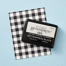 Load image into Gallery viewer, Spellbinders - BetterPress Ink Pad - Full Size - Black. BetterPress Black Standard Ink Pad is specially formulated Ranger Archival Ink made for the BetterPress Letterpress System. Available at Embellish Away located in Bowmanville Ontario Canada.
