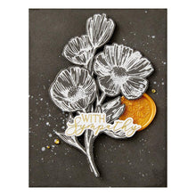 Load image into Gallery viewer, Spellbinders - BetterPress Letterpress Press Plates &amp; Die Set - From The Presse - Flower Stems. Flower Stems Press Plate &amp; Die Set is part of the Pressed Posies Collection. Available at Embellish Away located in Bowmanville Ontario Canada. Example by brand ambassador.
