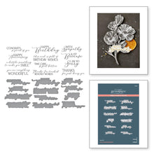 Load image into Gallery viewer, Spellbinders - BetterPress Letterpress Press Plates &amp; Die Set - From The Presse - You Are Everything Sentiments. You are Everything Sentiments Press Plate &amp; Die Set is from the Pressed Posies Collection. Available at Embellish Away located in Bowmanville Ontario Canada.
