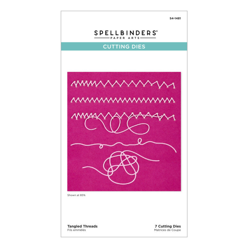 Spellbinders - Die - Beautifully Imperfect - Tangled Threads. At Embellish Away in Bowmanville Ontario Canada.