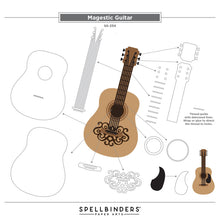 Cargar imagen en el visor de la galería, Spellbinders - Die - Bibi&#39;s Musical Notes - Majestic Guitar. Available at Embellish Away in Bowmanville Ontario Canada.
