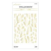 Cargar imagen en el visor de la galería, Spellbinders - Glimmer Hot Foil Plate - Pine Sprays. Pine Sprays Hot Foil Plate is part of the Glimmer for the Holidays Collection. This hot foil plate makes an organic background with its detailed pine needle design. Available at Embellish Away located in Bowmanville Ontario Canada.
