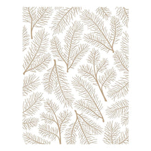 Load image into Gallery viewer, Spellbinders - Glimmer Hot Foil Plate - Pine Sprays. Pine Sprays Hot Foil Plate is part of the Glimmer for the Holidays Collection. This hot foil plate makes an organic background with its detailed pine needle design. Available at Embellish Away located in Bowmanville Ontario Canada.

