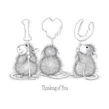 Load image into Gallery viewer, Spellbinders - House Mouse - Cling Rubber Stamp - We Heart You. This set is part of the House-Mouse Designs Everyday Collection with a set of two stamps. Mudpie, Amanda and Muzzie trying their best to line up to spell a heartfelt message! Available at Embellish Away located in Bowmanville Ontario Canada. Example by brand ambassador.
