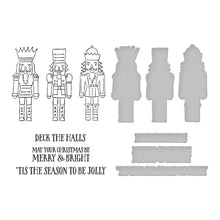 Load image into Gallery viewer, Spellbinders - Press Plate &amp; Die Set By Simon Hurley - Nutcracker Trio. With four press plates and four dies, this set is perfect for creating a nutcracker army! Available at Embellish Away located in Bowmanville Ontario Canada.
