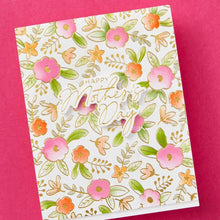 Load image into Gallery viewer, Spellbinders - Press Plate &amp; Stencil Bundle By Yana Smakula - Floral Celebration. Floral Celebration Press Plate and Stencil Bundle is part of the Lets Celebrate Collection by Yana Smakula. Available at Embellish Away located in Bowmanville Ontario Canada.
