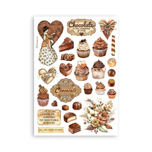 Load image into Gallery viewer, Stamperia - A5 Washi Pad - 8/Pkg - Coffee And Chocolate. Available at Embellish Away located in Bowmanville Ontario Canada.
