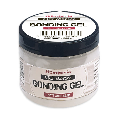 Stamperia - Art Stories - Bonding Gel Matt and Clear 200 ml. For adding dimension and character. Available at Embellish Away in Bowmanville Ontario Canada.
