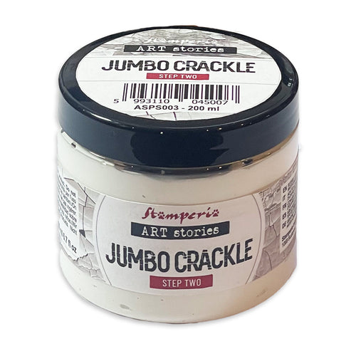 Stamperia - Art Stories - Jumbo Crackle - Step 2 - 200 ml. Texture Paste - Crackling Pastes. Available at Embellish Away in Bowmanville Ontario Canada.