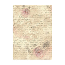 Load image into Gallery viewer, Stamperia - Assorted Rice Paper Backgrounds A6 - 8/Sheets - Shabby Rose. Rice papers are wafer thin and can be used for wrapping, decoupage, painting, molding and are perfect for mixed media projects and other paper crafts. Available at Embellish Away located in Bowmanville Ontario Canada.
