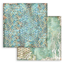 Load image into Gallery viewer, Stamperia - Backgrounds Double-Sided Paper Pad 8&quot;X8&quot; - 10/Pkg - Songs Of The Sea. The perfect start to your scrapbooks, cards and more! This package contains ten 8x8 inch double-sided sheets with a different design on each side. Available at Embellish Away located in Bowmanville Ontario Canada.
