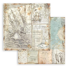 Charger l&#39;image dans la galerie, Stamperia - Backgrounds Double-Sided Paper Pad 8&quot;X8&quot; - 10/Pkg - Songs Of The Sea. The perfect start to your scrapbooks, cards and more! This package contains ten 8x8 inch double-sided sheets with a different design on each side. Available at Embellish Away located in Bowmanville Ontario Canada.
