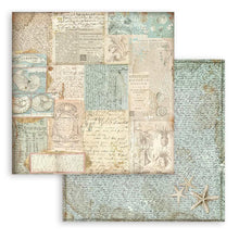 Load image into Gallery viewer, Stamperia - Backgrounds Double-Sided Paper Pad 8&quot;X8&quot; - 10/Pkg - Songs Of The Sea. The perfect start to your scrapbooks, cards and more! This package contains ten 8x8 inch double-sided sheets with a different design on each side. Available at Embellish Away located in Bowmanville Ontario Canada.
