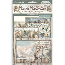 Load image into Gallery viewer, Stamperia - Cards Collection - The Owl&#39;s House. Available at Embellish Away located in Bowmanville Ontario Canada.

