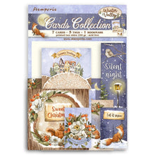 Charger l&#39;image dans la galerie, Stamperia - Cards Collection - Winter Valley. A beautiful card collection in a coordinating theme from Stamperia. This package contains Winter Valley, seven cards, five tags and one bookmark. Imported. Available at Embellish Away located in Bowmanville Ontario Canada.
