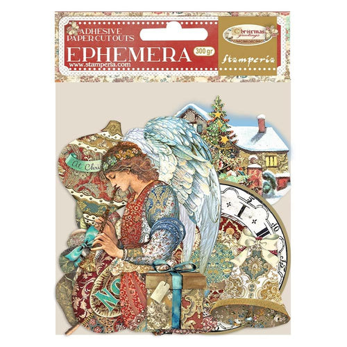 Stamperia - Cardstock Ephemera Adhesive Paper Cut Outs - Christmas Greetings. While you need the perfect paper to start your project, you also need the perfect embellishment to finish your project! Available at Embellish Away located in Bowmanville Ontario Canada.