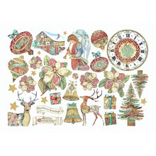 Load image into Gallery viewer, Stamperia - Cardstock Ephemera Adhesive Paper Cut Outs - Christmas Greetings. While you need the perfect paper to start your project, you also need the perfect embellishment to finish your project! Available at Embellish Away located in Bowmanville Ontario Canada.
