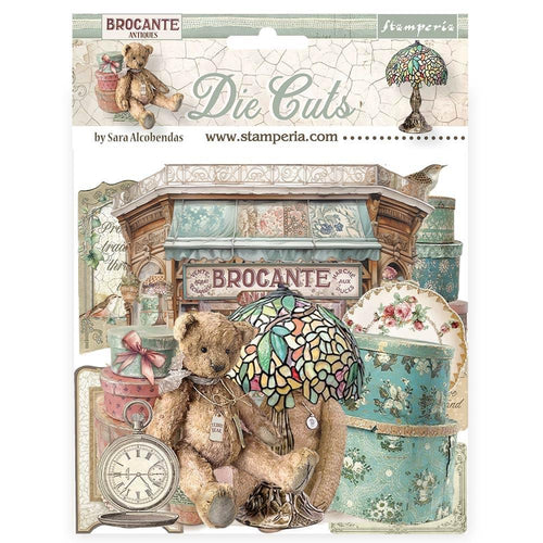 Stamperia - Die-Cuts - Brocante Antiques. While you need the perfect paper to start your project, you also need the perfect embellishment to finish your project! Available at Embellish Away located in Bowmanville Ontario Canada.