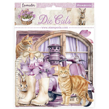 Load image into Gallery viewer, Stamperia - Die-Cuts - Lavender. A fun addition to cards, scrapbook pages and much more! This package contains assorted coordinating die-cut pieces. Available in several assortments, each sold separately. Available at Embellish Away located in Bowmanville Ontario Canada.
