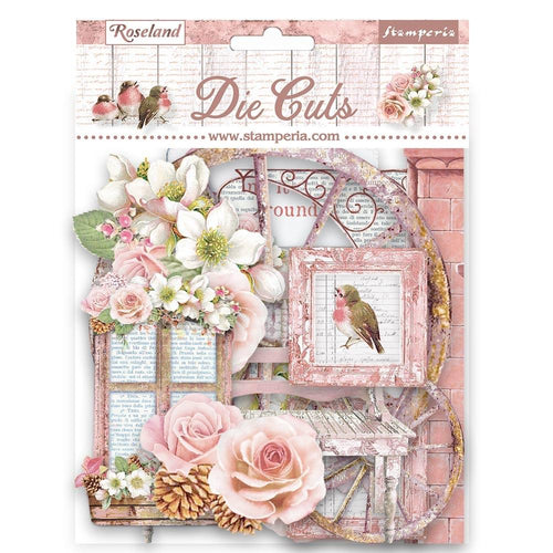 Stamperia - Die-Cuts - Roseland. A fun addition to cards, scrapbook pages and much more! This package contains assorted coordinating die-cut pieces. Available in several assortments, each sold separately. Available at Embellish Away located in Bowmanville Ontario Canada.