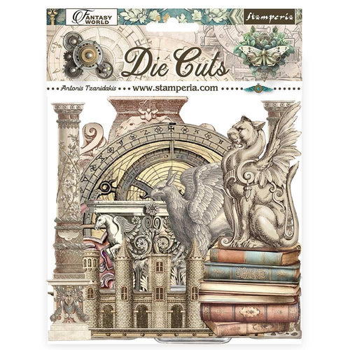 Stamperia - Die-Cuts - Sir Vagabond In Fantasy World. While you need the perfect paper to start your project, you also need the perfect embellishment to finish your project! Available at Embellish Away located in Bowmanville Ontario Canada.
