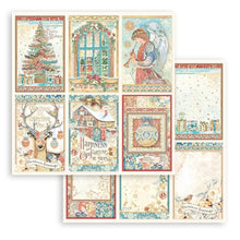 Load image into Gallery viewer, Stamperia - Double-Sided Paper Pad 8&quot;X8&quot; - 10/Pkg - Christmas Greetings. Start your project off right with the perfect paper for scrapbook pages, greeting cards, bookmarks, gift cards, mixed media and much more!
