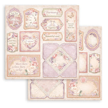 Load image into Gallery viewer, Stamperia - Double-Sided Paper Pad 12&quot;X12&quot; - 10/Pkg - Romance Forever. Start your project off right with the perfect paper for scrapbook pages, greeting cards, bookmarks, gift cards, mixed media and much more! Available at Embellish Away located in Bowmanville Ontario Canada.
