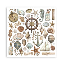 Load image into Gallery viewer, Stamperia - Double-Sided Paper Pad 8&quot;X8&quot; - 10/Pkg - Sea Land. The perfect start to your scrapbooks, cards and more! Available at Embellish Away located in Bowmanville Ontario Canada.
