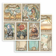 Load image into Gallery viewer, Stamperia - Double-Sided Paper Pad 8&quot;X8&quot; - 10/Pkg - Sir Vagabond In Fantasy World. The perfect start to your scrapbooks, cards and more! This package contains ten 8x8 inch double-sided sheets with a different design on each side. Available at Embellish Away located in Bowmanville Ontario Canada.
