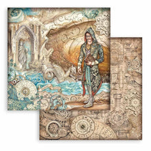 गैलरी व्यूवर में इमेज लोड करें, Stamperia - Double-Sided Paper Pad 12&quot;X12&quot; - 10/Pkg - Sir Vagabond In Fantasy World. Start your project off right with the perfect paper for scrapbook pages, greeting cards, bookmarks, gift cards, mixed media and much more! Available at Embellish Away located in Bowmanville Ontario Canada.
