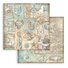 Charger l&#39;image dans la galerie, Stamperia - Double-Sided Paper Pad 8&quot;X8&quot; - 10/Pkg - Songs Of The Sea. The perfect start to your scrapbooks, cards and more! This package contains ten 8x8 inch double-sided sheets with a different design on each side. Available at Embellish Away located in Bowmanville Ontario Canada.
