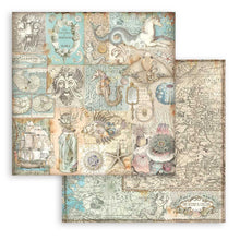 Load image into Gallery viewer, Stamperia - Double-Sided Paper Pad 8&quot;X8&quot; - 10/Pkg - Songs Of The Sea. The perfect start to your scrapbooks, cards and more! This package contains ten 8x8 inch double-sided sheets with a different design on each side. Available at Embellish Away located in Bowmanville Ontario Canada.
