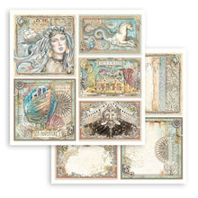 Charger l&#39;image dans la galerie, Stamperia - Double-Sided Paper Pad 8&quot;X8&quot; - 10/Pkg - Songs Of The Sea. The perfect start to your scrapbooks, cards and more! This package contains ten 8x8 inch double-sided sheets with a different design on each side. Available at Embellish Away located in Bowmanville Ontario Canada.
