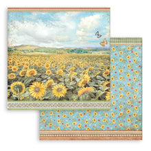 Load image into Gallery viewer, Stamperia - Double-Sided Paper Pad 8&quot;X8&quot; - 10/Pkg - Sunflower Art. Start your project off right with the perfect paper for scrapbook pages, greeting cards, bookmarks, gift cards, mixed media and much more! Available at Embellish Away located in Bowmanville Ontario Canada.
