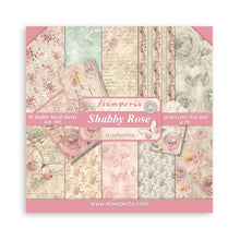 Charger l&#39;image dans la galerie, Stamperia - Double-Sided paper Pad 8&quot;X8&quot; - 10/Pkg - Shabby Rose. The perfect start to cards, scrapbooks, cards and more! This package contains ten 8x8 inch double-sided sheets with a different design on each side. Imported. Available at Embellish Away located in Bowmanville Ontario Canada.
