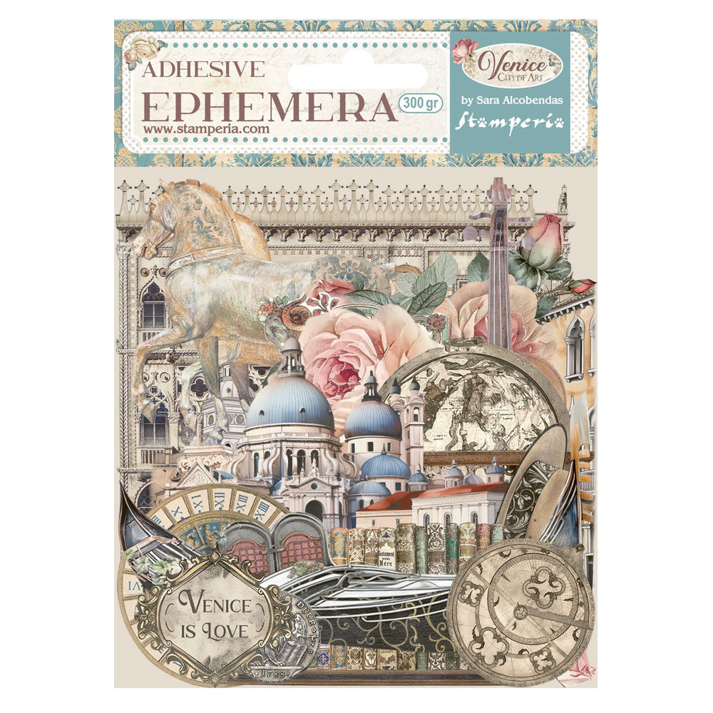 Stamperia - Ephemera - Venice City of Art. Available at Embellish Away in Bowmanville Ontario Canada.