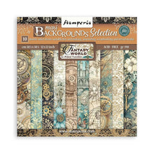 Charger l&#39;image dans la galerie, Stamperia - Maxi Backgrounds Double-Sided Paper Pad 12&quot;X12&quot; - 10/Pkg - Sir Vagabond In Fantasy World. The perfect addition to your cards, scrapbooks and other paper crafts! This package contains 10 12x12 inch sheets of double-sided paper. Acid free. Available at Embellish Away located in Bowmanville Ontario Canada.
