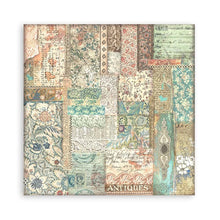 Load image into Gallery viewer, Stamperia - Double-Sided Paper Pad 8&quot;X8&quot; - 22/Pkg - Brocante Antiques. All you need for scrapbooking! This package contains 22 sheets of 8x8 single-sided cardstock. Available in a variety of designs, each sold separately. Acid Free.
