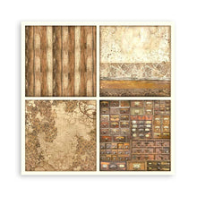 Load image into Gallery viewer, Stamperia - Single-Sided Paper Pad 8&quot;X8&quot; - 22/Pkg - Coffee And Chocolate. All you need for scrapbooking! This package contains twenty-two 8x8 inch sheets of single-sided paper, each in different designs. Acid free. Available at Embellish Away located in Bowmanville Ontario Canada.
